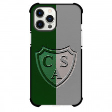 Club Atletico Sarmiento Phone Case For iPhone Samsung Galaxy Pixel OnePlus Vivo Xiaomi Asus Sony Motorola Nokia - Club Atletico Sarmiento Logo with Dual Texture Background