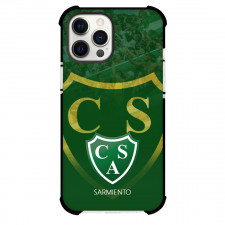 Club Atletico Sarmiento Phone Case For iPhone Samsung Galaxy Pixel OnePlus Vivo Xiaomi Asus Sony Motorola Nokia - Club Atletico Sarmiento Stadium with Logo Diagonal Stripe Green Effect