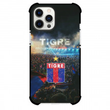 Club Atletico Tigre Phone Case For iPhone Samsung Galaxy Pixel OnePlus Vivo Xiaomi Asus Sony Motorola Nokia - Club Atletico Tigre Stadium Crowd with Logo Smoke Effect