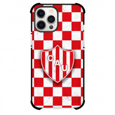 Club Atletico Union Phone Case For iPhone Samsung Galaxy Pixel OnePlus Vivo Xiaomi Asus Sony Motorola Nokia - Club Atletico Union Logo with Red White Checker Pattern Design