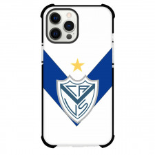 Club Atletico Velez Sarsfield Phone Case For iPhone Samsung Galaxy Pixel OnePlus Vivo Xiaomi Asus Sony Motorola Nokia - Club Atletico Velez Sarsfield with Logo Blue V-Stripe Background