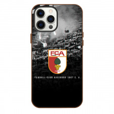 Augsburg II Football Club Phone Case For iPhone Samsung Galaxy Pixel OnePlus Vivo Xiaomi Asus Sony Motorola Nokia - Logo Fans Cheering Gray Background