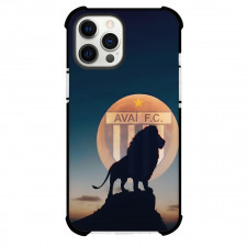 Avai Futebol Clube Phone Case For iPhone Samsung Galaxy Pixel OnePlus Vivo Xiaomi Asus Sony Motorola Nokia - Avai Futebol Clube Logo with Lion Sunset Background Effect