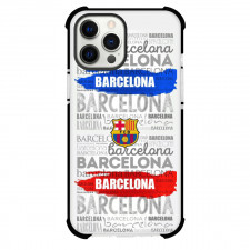 FC Barcelona Phone Case For iPhone Samsung Galaxy Pixel OnePlus Vivo Xiaomi Asus Sony Motorola Nokia - FC Barcelona Logo On Word Cloud Background