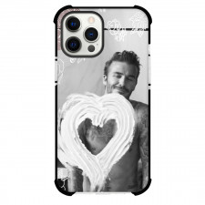 David Beckham Phone Case For iPhone and Samsung Galaxy Devices - David Beckham Mirror Portrait Grayscale