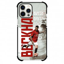David Beckham Phone Case For iPhone and Samsung Galaxy Devices - David Beckham Shooting On Word Art Background