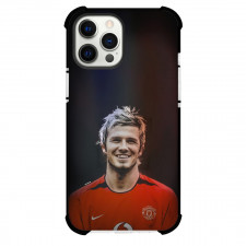 David Beckham Phone Case For iPhone and Samsung Galaxy Devices - David Beckham Manchester United Smiling Portrait