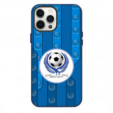 National League North Bedford Town Phone Case For iPhone Samsung Galaxy Pixel OnePlus Vivo Xiaomi Asus Sony Motorola Nokia - Large Logo In Blue Pattern Background