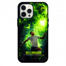 Jude Bellingham Phone Case For iPhone and Samsung Galaxy Devices - Jude Bellingham England National Football Jumping Illustration