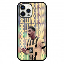 Jude Bellingham Phone Case For iPhone and Samsung Galaxy Devices - Jude Bellingham Borussia Dortmund Portrait On Word Art