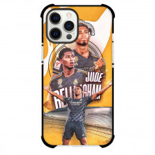 Jude Bellingham Phone Case For iPhone Samsung Galaxy Pixel OnePlus Vivo Xiaomi Asus Sony Motorola Nokia - Jude Bellingham Real Madrid CF Portrait On Yellow Grahpic Background