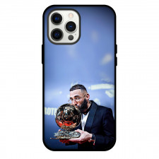 Karim Benzema Phone Case For iPhone and Samsung Galaxy Devices - Karim Benzema Kissing His Ballon D OR Trophy