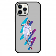 Bernardo Silva Phone Case For iPhone and Samsung Galaxy Devices - Bernardo Silva Manchester City Jumping Brush Paint