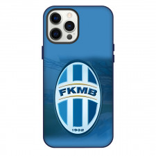 FK Mlada Boleslav Phone Case For iPhone Samsung Galaxy Pixel OnePlus Vivo Xiaomi Asus Sony Motorola Nokia - Logo In Field Blue Background