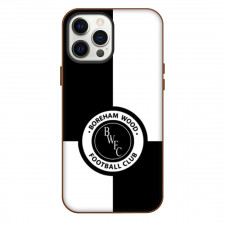 National League Boreham Wood Phone Case For iPhone Samsung Galaxy Pixel OnePlus Vivo Xiaomi Asus Sony Motorola Nokia - Large Logo In Black And White Background