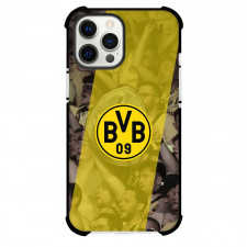Borussia Dortmund Phone Case For iPhone Samsung Galaxy Pixel OnePlus Vivo Xiaomi Asus Sony Motorola Nokia - Borussia Dortmund Logo On Yellow Stripe Audience Background