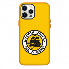 National League Boston United Phone Case For iPhone Samsung Galaxy Pixel OnePlus Vivo Xiaomi Asus Sony Motorola Nokia - Large Logo In Yellow Background