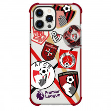 AFC Bournemouth Football Club Phone Case For iPhone And Samsung Galaxy Devices - AFC Bournemouth Football Club Mania Collage Logo