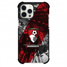 A.F.C. Bournemouth Phone Case For iPhone and Samsung Galaxy Devices - A.F.C. Bournemouth Logo Stripe Background
