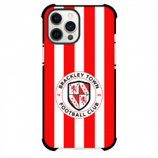 National League Brackley Town Phone Case For iPhone Samsung Galaxy Pixel OnePlus Vivo Xiaomi Asus Sony Motorola Nokia - Large Logo In Red And White Background