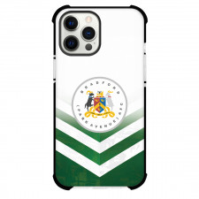 Bradford (Park Avenue) Association Football Club Phone Case For iPhone Samsung Galaxy Pixel OnePlus Vivo Xiaomi Asus Sony Motorola Nokia - Bradford (Park Avenue) Association Football Club with Logo Chevron Stripe Green Effect