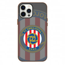 FC Zbrojovka Brno Phone Case For iPhone Samsung Galaxy Pixel OnePlus Vivo Xiaomi Asus Sony Motorola Nokia - Logo Overlay In Gray Background