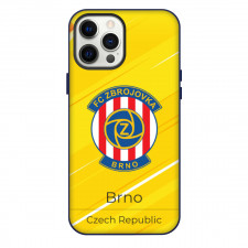 FC Zbrojovka Brno Phone Case For iPhone Samsung Galaxy Pixel OnePlus Vivo Xiaomi Asus Sony Motorola Nokia - Logo Poster In Yellow Background
