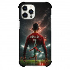 Cristiano Ronaldo Phone Case For iPhone Samsung Galaxy Pixel OnePlus Vivo Xiaomi Asus Sony Motorola Nokia - Cristiano Ronaldo CR7 Portugal National Team Rainy Night Poster