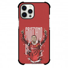 Cristiano Ronaldo Phone Case For iPhone and Samsung Galaxy Devices - Cristiano Ronaldo Manchester United GOAT Illustration Art