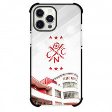 Clube Nautico Capibaribe Phone Case For iPhone Samsung Galaxy Pixel OnePlus Vivo Xiaomi Asus Sony Motorola Nokia - Clube Nautico Capibaribe Stadium Logo with Diagonal Stripe Background
