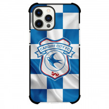 Cardiff City FC Phone Case For iPhone Samsung Galaxy Pixel OnePlus Vivo Xiaomi Asus Sony Motorola Nokia - Cardiff City FC Logo On White Blue Block Background