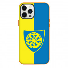 Carrarese Calcio 1908 Phone Case For iPhone Samsung Galaxy Pixel OnePlus Vivo Xiaomi Asus Sony Motorola Nokia - Logo In Yellow And Blue Background
