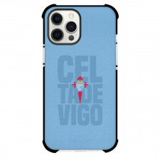 RC Celta de Vigo Phone Case For iPhone and Samsung Galaxy Devices - RC Celta de Vigo Logo Skyblue Background