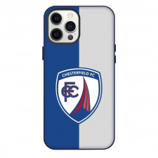 EFL League Two Chesterfield Phone Case For iPhone Samsung Galaxy Pixel OnePlus Vivo Xiaomi Asus Sony Motorola Nokia - Large Logo In Blue And Gray Background