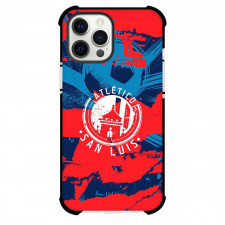 Club Atletico de San Luis Phone Case For iPhone Samsung Galaxy Pixel OnePlus Vivo Xiaomi Asus Sony Motorola Nokia - Club Atletico de San Luis White Logo with Brush Effect Background