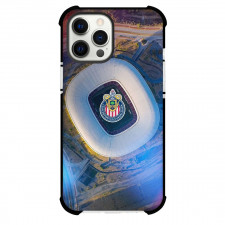 Club Deportivo Guadalajara S.A. de C.V. Phone Case For iPhone Samsung Galaxy Pixel OnePlus Vivo Xiaomi Asus Sony Motorola Nokia - Club Deportivo Guadalajara S.A. de C.V. Football Stadium Front View with Logo