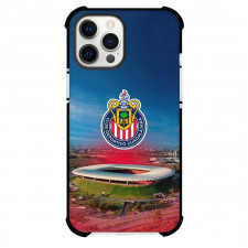 Club Deportivo Guadalajara S.A. de C.V. Phone Case For iPhone Samsung Galaxy Pixel OnePlus Vivo Xiaomi Asus Sony Motorola Nokia - Club Deportivo Guadalajara S.A. de C.V. Stadium with Logo Red Effect