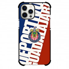 Club Deportivo Guadalajara S.A. de C.V. Phone Case For iPhone Samsung Galaxy Pixel OnePlus Vivo Xiaomi Asus Sony Motorola Nokia - Club Deportivo Guadalajara S.A. de C.V. Small Logo with Large Text Split Color Effect
