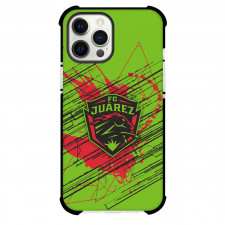 Futbol Club Juarez Phone Case For iPhone Samsung Galaxy Pixel OnePlus Vivo Xiaomi Asus Sony Motorola Nokia - Futbol Club Juarez Logo with Scratch Stripe Red Effect