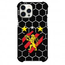 Sport Club do Recife Phone Case For iPhone Samsung Galaxy Pixel OnePlus Vivo Xiaomi Asus Sony Motorola Nokia - Sport Club do Recife Logo with Hexagon Pattern Background