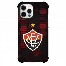 Esporte Clube Vitoria Phone Case For iPhone Samsung Galaxy Pixel OnePlus Vivo Xiaomi Asus Sony Motorola Nokia - Esporte Clube Vitoria Logo with Hexagon Pattern Effect