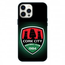Cork City FC Phone Case For iPhone Samsung Galaxy Pixel OnePlus Vivo Xiaomi Asus Sony Motorola Nokia - Logo In Dark Green Gradient Background