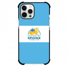 Coventry Sphinx Football Club Phone Case For iPhone Samsung Galaxy Pixel OnePlus Vivo Xiaomi Asus Sony Motorola Nokia - Coventry Sphinx Football Club Logo with Horizontal Stripe Blue and White Effect