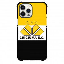 Criciuma Esporte Clube Phone Case For iPhone Samsung Galaxy Pixel OnePlus Vivo Xiaomi Asus Sony Motorola Nokia - Criciuma Esporte Clube Logo with Diagonal Yellow Stripe Effect