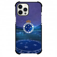 Cruzeiro Esporte Clube Phone Case For iPhone Samsung Galaxy Pixel OnePlus Vivo Xiaomi Asus Sony Motorola Nokia - Cruzeiro Esporte Clube Stadium with Logo Night Sky Glow Blue Effect