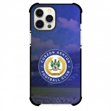 National League North Curzon Ashton Phone Case For iPhone Samsung Galaxy Pixel OnePlus Vivo Xiaomi Asus Sony Motorola Nokia - Large Logo In Field Background
