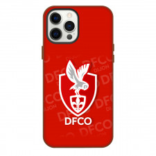 Dijon Football Cote d'Or Phone Case For iPhone Samsung Galaxy Pixel OnePlus Vivo Xiaomi Asus Sony Motorola Nokia - Logo Wordmark Pattern Red Background Football Club