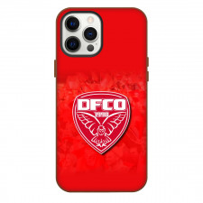 Dijon Football Cote d'Or Phone Case For iPhone Samsung Galaxy Pixel OnePlus Vivo Xiaomi Asus Sony Motorola Nokia - Old Large Logo Red Background Football Club