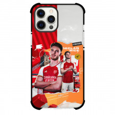 Declan Rice Phone Case For iPhone and Samsung Galaxy Devices - Declan Rice Arsenal F.C. Portrait On North London Poster Art