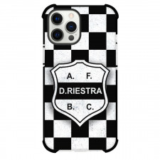 Deportivo Riestra Asociacion de Fomento Barrio Colon Phone Case For iPhone Samsung Galaxy Pixel OnePlus Vivo Xiaomi Asus Sony Motorola Nokia - Deportivo Riestra Asociacion de Fomento Barrio Colon Logo with Black & White Check Pattern